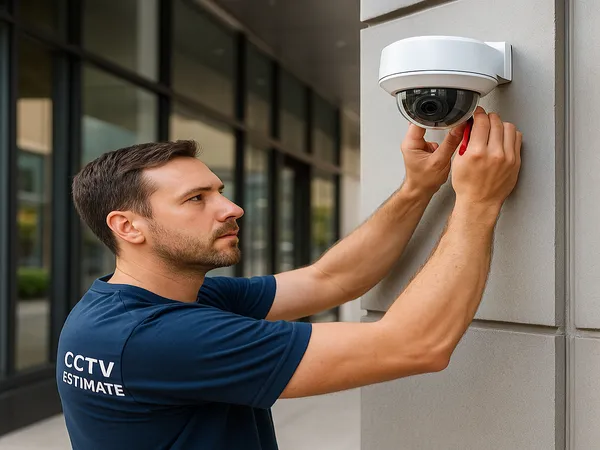 Security camera overlooking a Los Angeles property