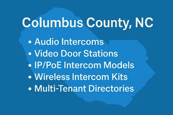 Various intercom system components