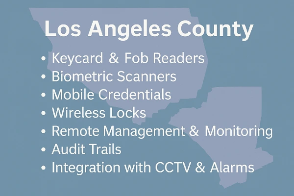 Access control system features for Los Angeles