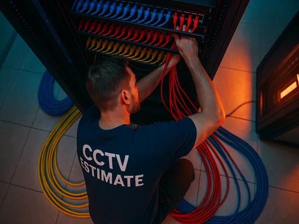Neatly organized network server rack with structured wiring in Los Angeles